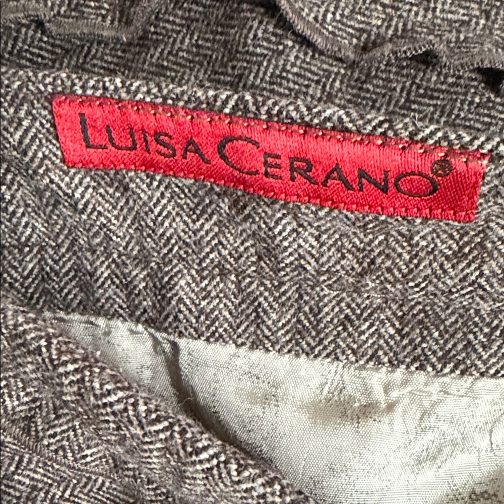 Luisa Cerano Chic Brown A-Line Women's flare wool blend Skirt size 6 - Picture 10 of 14